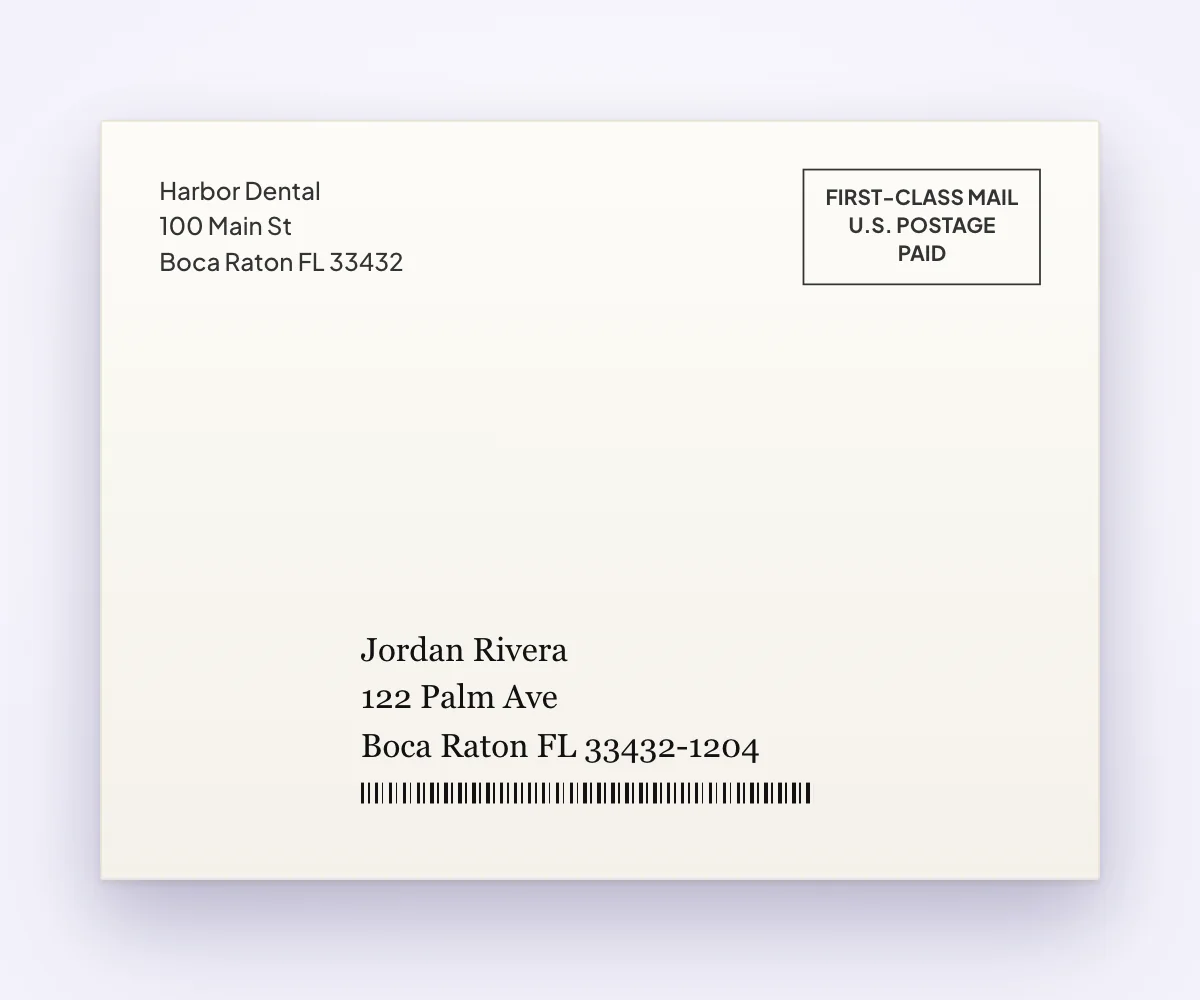 Envelope and letter detail