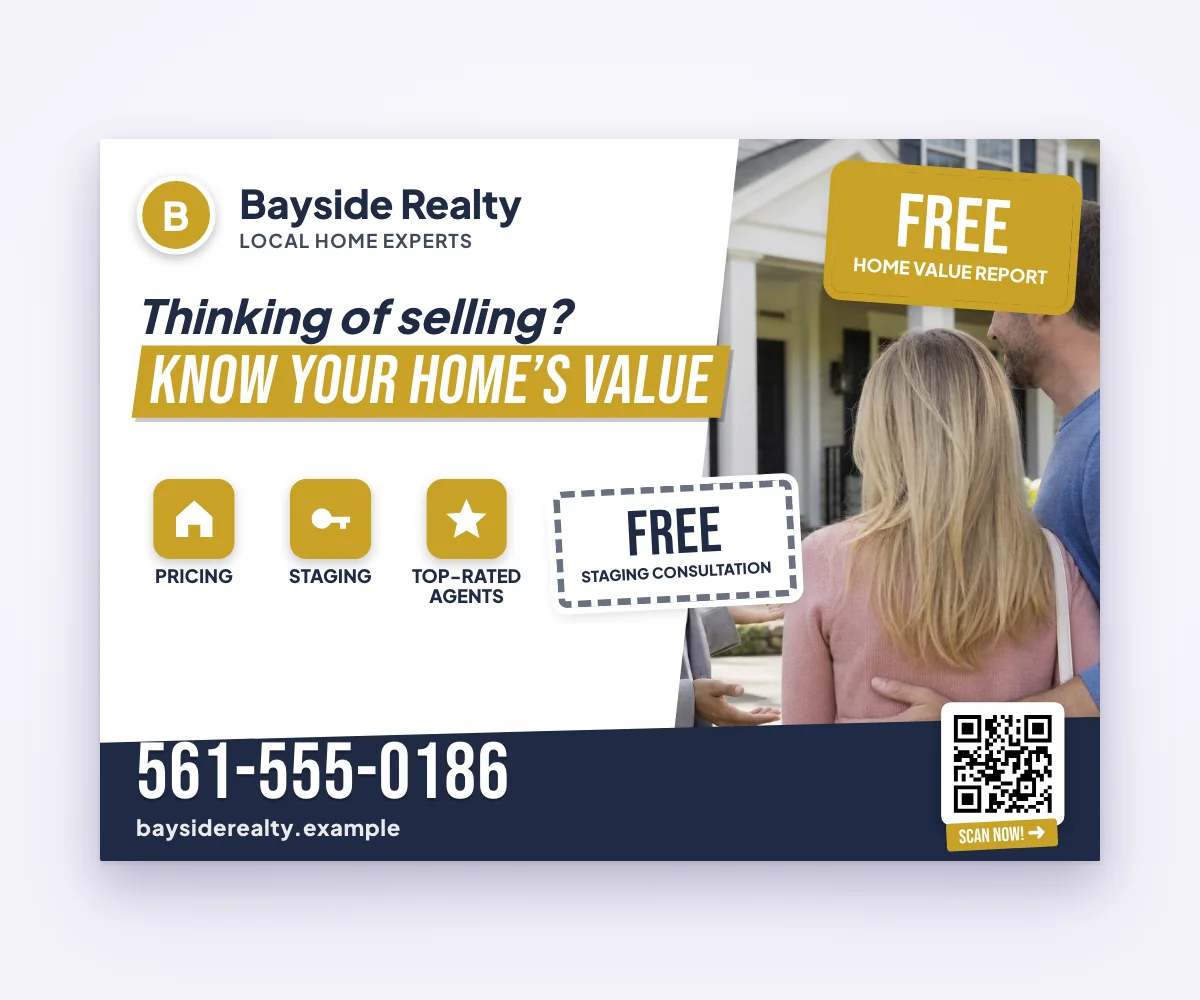 Bayside Realty eddm postcards template