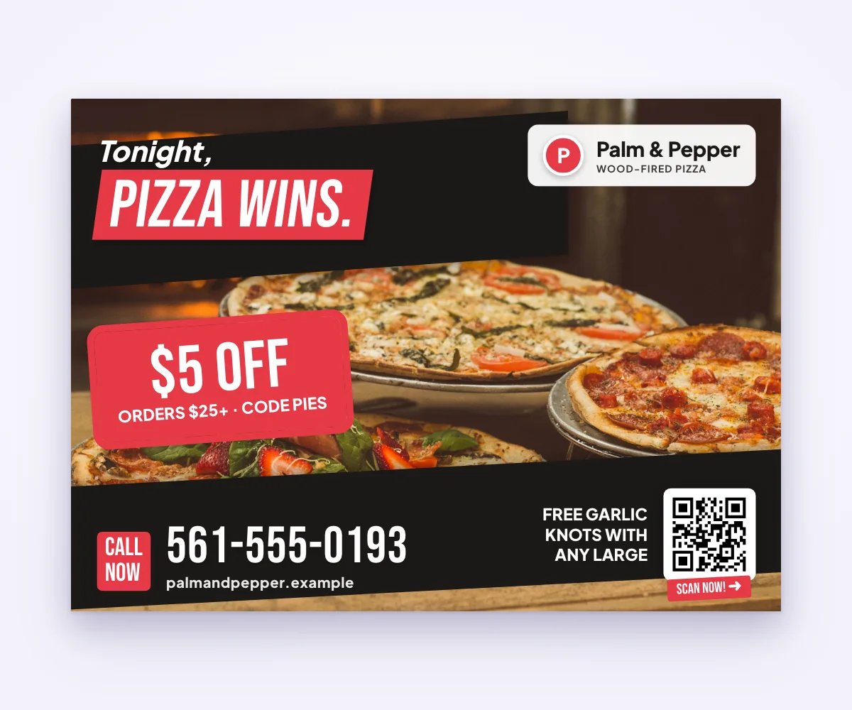 Palm & Pepper eddm postcards template